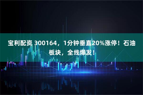 宝利配资 300164，1分钟垂直20%涨停！石油板块，全线爆发！