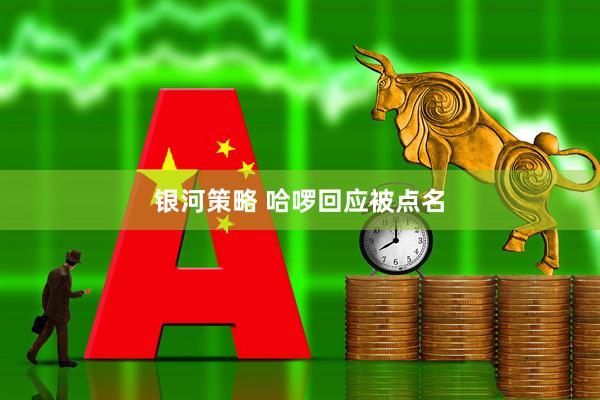 银河策略 哈啰回应被点名