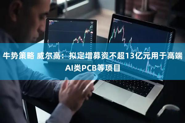 牛势策略 威尔高：拟定增募资不超13亿元用于高端AI类PCB等项目